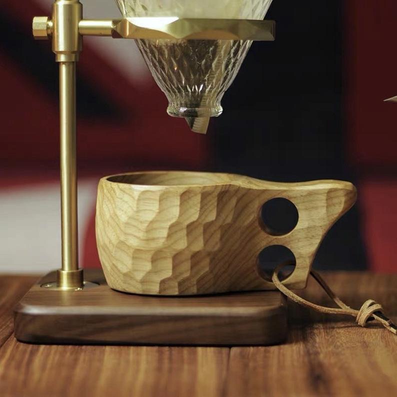 Handcrafted Wooden Scandinavian Kuksa Tea Cup