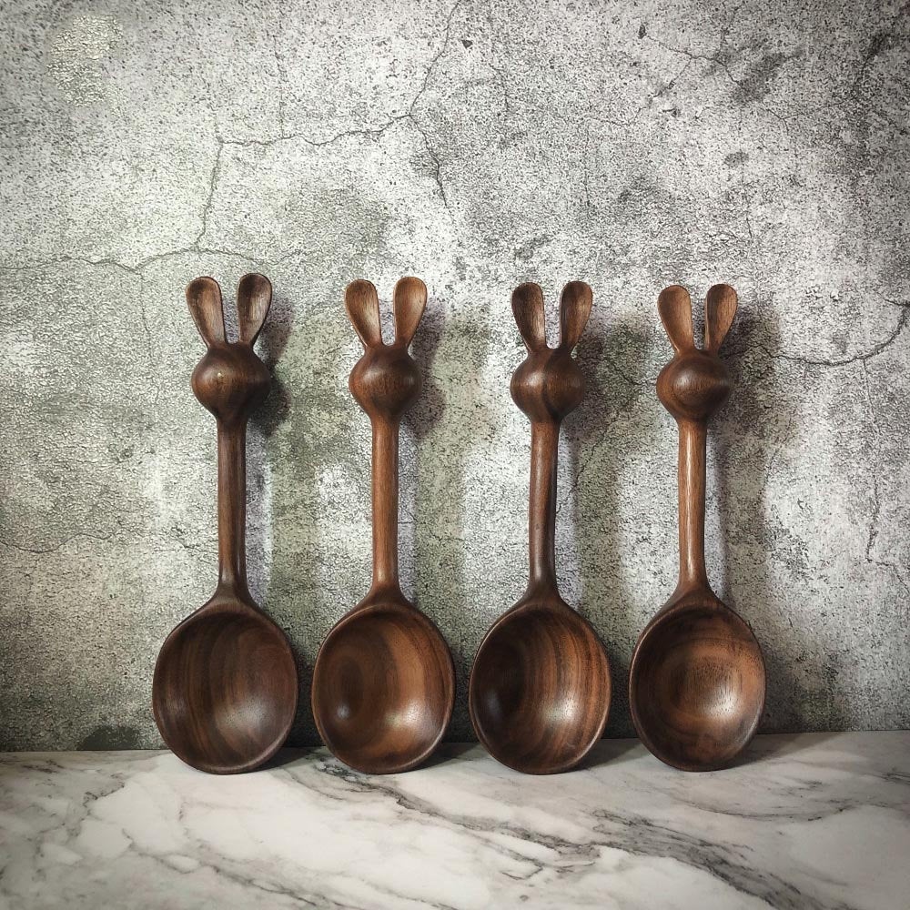 Bunny Ears Handmade Wooden Spoon