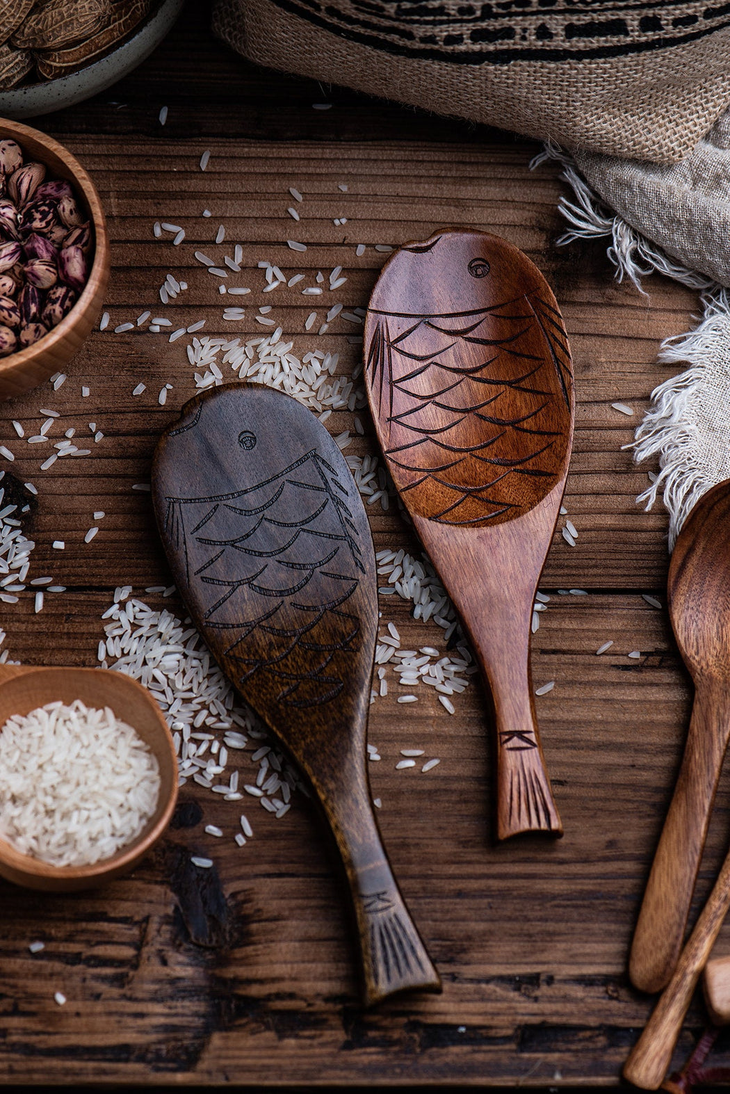 Fish-Shaped Wooden Serving Spoon — everdreamcraft
