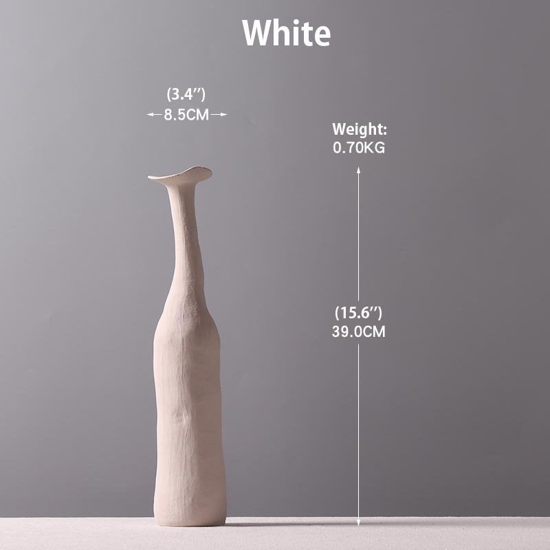 Abstract Minimalist Ceramic Bud Vase