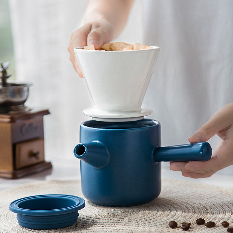 Ceramic Pour Over Coffee Dripper Set — everdreamcraft