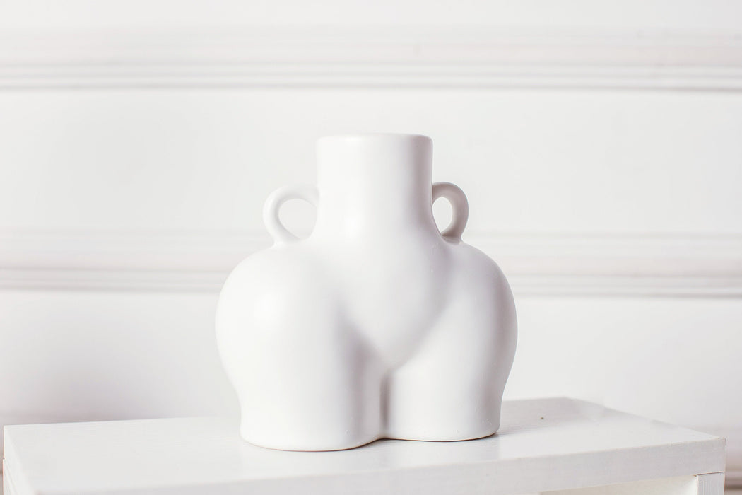 Curvy Female Form Ceramic Vase